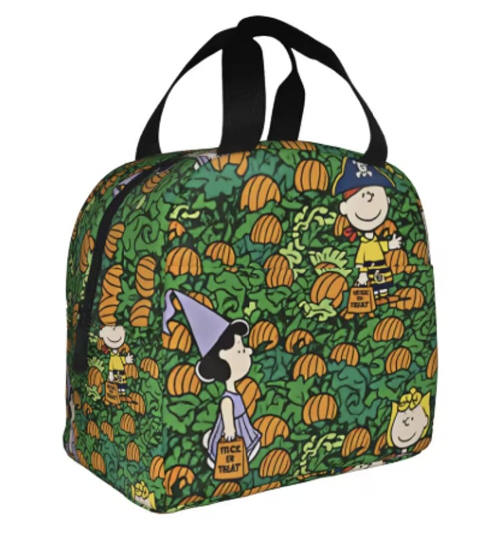 Peanuts Lunchbox Bag, Insulated Tote, Bento Box - Great Pumpkin Charlie Brown